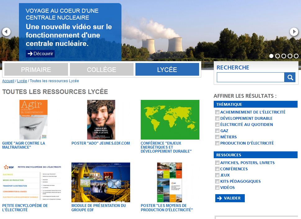 site enseignant
